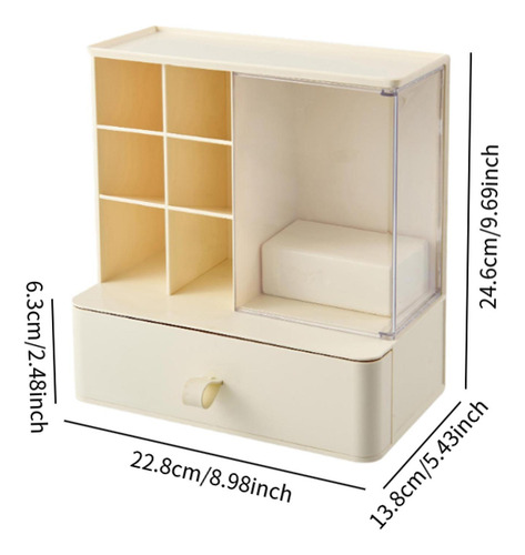 Caja De Almacenamiento De Joyería De Organizador De Beige