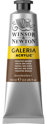 Tinta Acrílica Winsor & Newton Galeria 60ml Vandyke Brown Cor Marrom