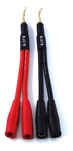 Adaptador De Enchufe Tipo Banana Wjstn Splitter 1m-2f, Paque