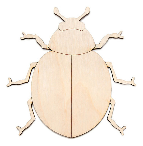 Formitas Formas Madera Escarabajo Insectos Escarabajito X50