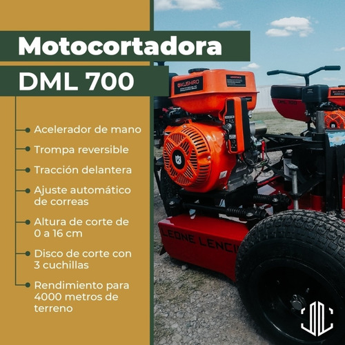 Mini Tractor Cortacésped Desmalezadora Motor 16hp Nacional