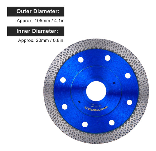 Discos Diamante, Mármol, Granito, Porcelanato, Cerámica Color Azul