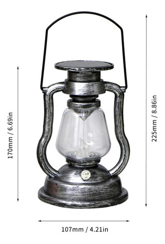 Lámpara De Aceite Colgante Con Luz Solar En Forma De Vela En
