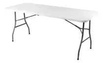 Comprar SelectShop Mesa Plegable Plástico tipo portafolio 1.80m jardín portátil Blanco