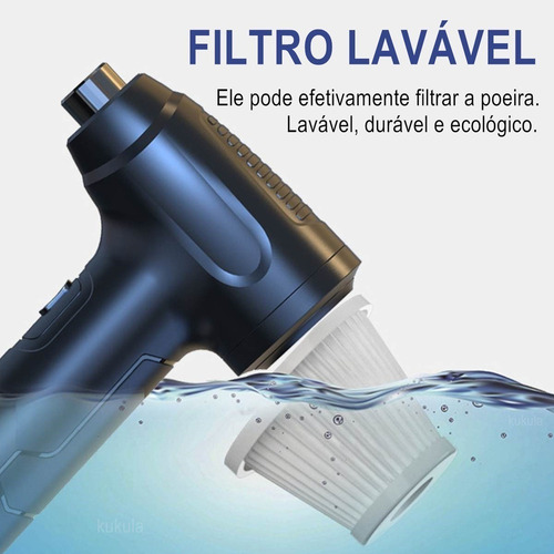 Limpador De Pó Elétrico Sem Fio 50000rpm Espanador De Ar