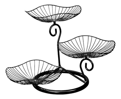 (bk) Soporte Para Cestas De Fruta De 3 Niveles, Bandejas De