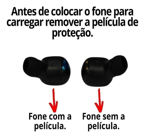 Fones Ouvido Sem Fio Wireless Preto Para Samsung A30