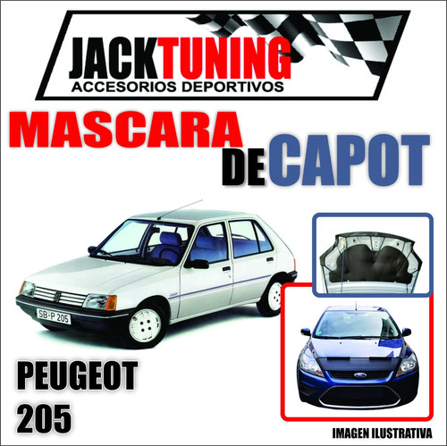 Mascara De Capot Peugeot 205 En Ecocuero