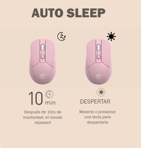 Mouse Xinua M2 Recargable Usb Silencioso Sleep Usb 2.4ghz