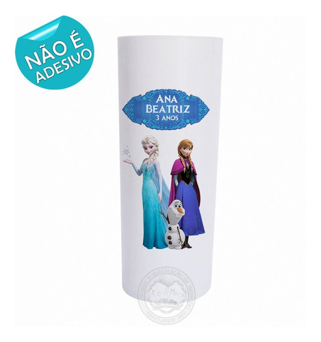 Imagem 2 de 3 de Copos Personalizados Long Drink 320ml Frozen