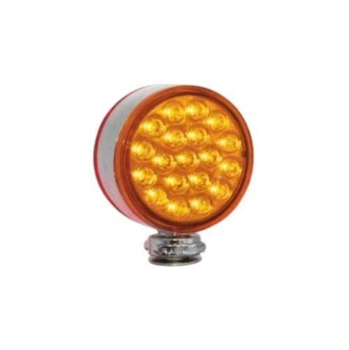 Semaforo Led Pequeño 38 Leds Intermitente 12v/24v Ama-roj Pc