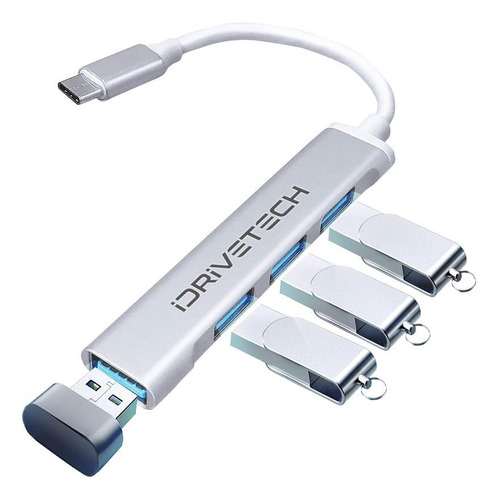 Adaptador Multipuerto Usb C Hub - Idrivetech 4 En 1 Usb Tipo