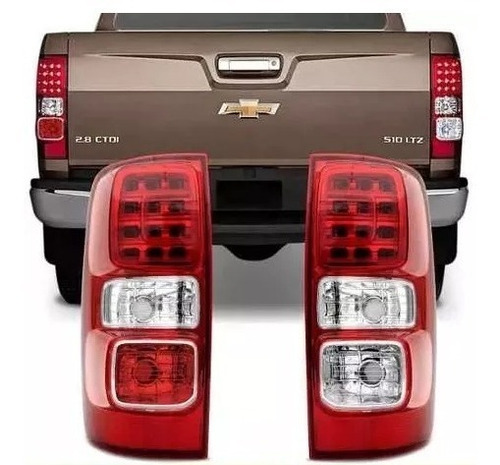 Par De Faros Traseros Chevrolet S10 2012 / 2017 Con Led