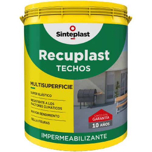 Recuplast Techos Membrana Impermeabilizante Teja X 20 Lts