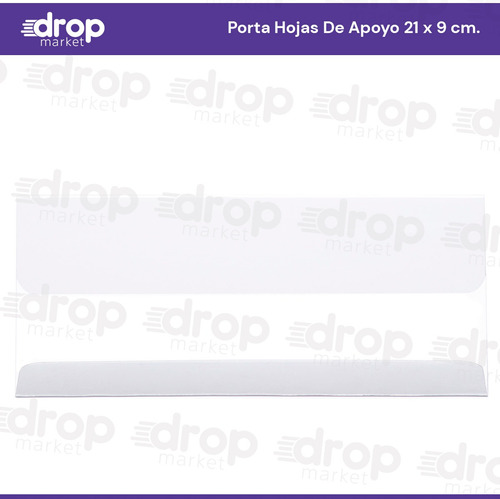 Imagen 5 de 10 de Porta Nombres Porta Hojas Apoyo Tipo Acrílico 30x05cm. X1u