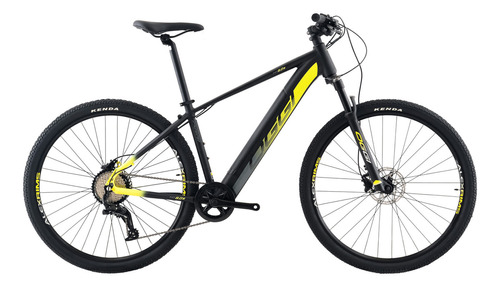 Bicicleta Oggi E-bike Big Wheel 8.0s - Tamanho 19 Cor PRETO-AMARELO-CINZA Tamanho UNI Tamanho do quadro 19