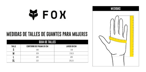 Imagen 2 de 3 de Guantes Motocross Fox Mujer - Wmns 180 Skew Glove #28178-130