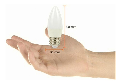 Foco Lámpara Led, Base E14, Color Blanco Cálido Tecnolite
