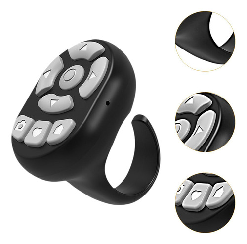 Anillo De Control Inalámbrico Para Dispositivos Negro
