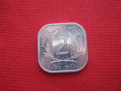 East Caribbean States   2 Cent 1996