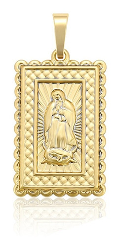 Dije Medalla Virgen De Guadalupe Oro 14k Lam Regalo Casual