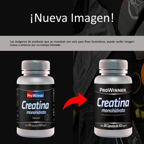 Imagen 4 de 9 de (80 Caps) Creatina Monohidrato Prowinner