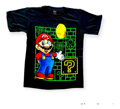 Camisetas Estampadas Viedo Juegos Super Mario Bros Luigi