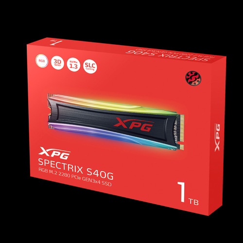 Disco Ssd Interno Xpg Spectrix S40g As40g 1tb Rgb Negro