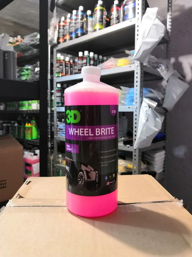 Imagen 3 de 3 de 3d Wheel Brite Limpiador De Rines Concenctrado 32oz - 946ml