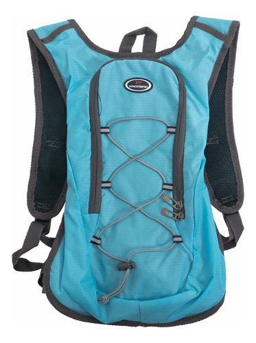 Mochila De Hidratação Promend Modelo 01 Azul 2 Litros Nylon Desenho Do Tecido Liso