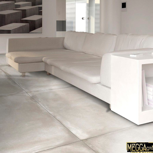 Imagen 2 de 4 de Porcelanico Metropolitan 63x120 Lume Meggagres Cemento Gris