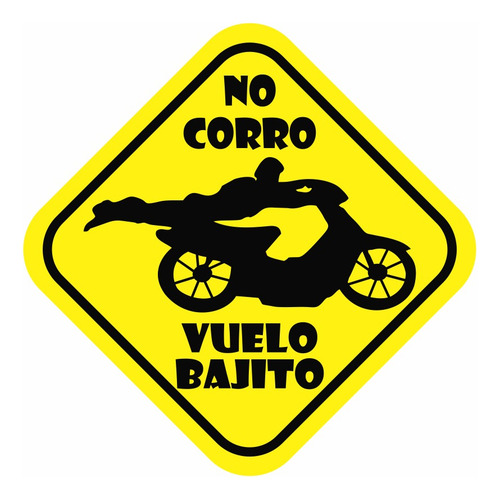 Par De Calcomanías Sublimadas De Logo No Corro Vuelo Bajito
