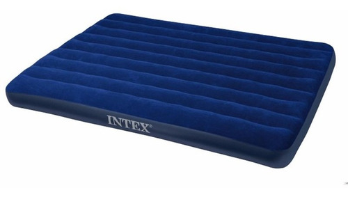 Colchón Inflable Intex 68758 1 Y Media Plazas Clásico Azul