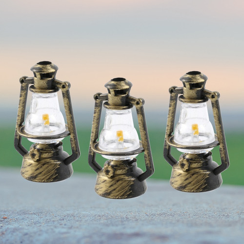 Imagen 7 de 8 de 6pcs Retro Kerosene Lámpara Prop Portátil Luz Lámpara De La