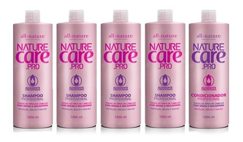 Shampoo E Cond. Nature Care Argan E Macadâmia Allnature 5 L