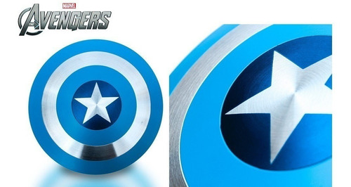 Escudo de aluminio azul Captain America Marvel Avengers de 30 cm