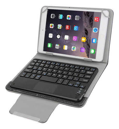 Funda Pu Con Teclado Bluetooth Para Tableta De 10,1 Pulgadas