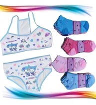 Comprar 12 Conjuntos Ropa Interior Niñas + 12 Pares Medias