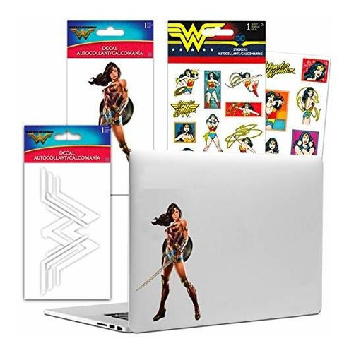 Dc Comics Wonder Woman Set De Calcomanías Con Pegatinas De W