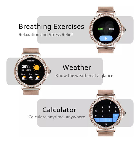 Relógio Fitness Tracker Watch, Relógio De Fitness Feminino C