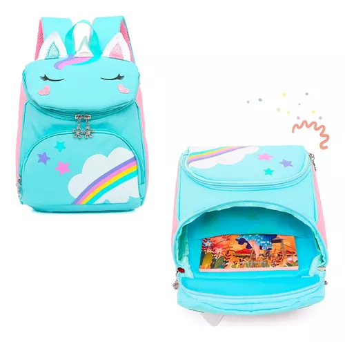 Mochila Escolar Dulce Unicornio Impermeable Infantil Jardin - $ 29.999