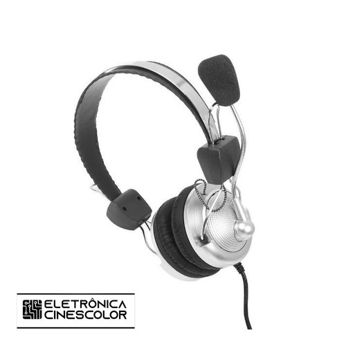 Fone De Ouvido Entrada P2 Cel Som Gamer Tv Super Bass Barato Cor Preto