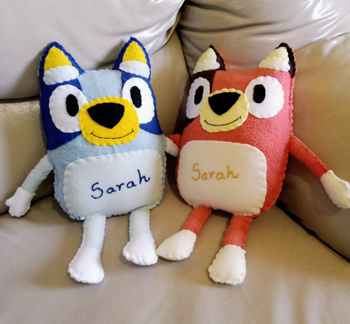 Peluches De Bluey Y Bingo Por Encargo 27 Cm De Alto