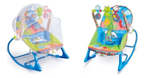 Silla Mecedora Para Bebe Vidradora Musical Toldillo 0a5 Años