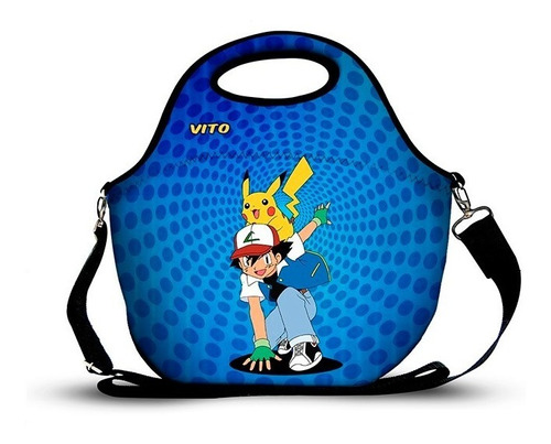 Bolsa Lancheira Em Neoprene Infantil Pokemon