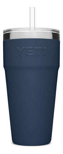 Vaso Yeti Rambler 750 Ml Aislada Con Popote, Acero, Azul ...