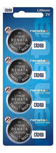 Pila Renata Lithium CR2450N Botón - pack de 4 unidades