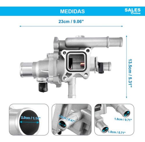 Toma Agua C/ Sensor Para Chevrolet Astra 1.8l 2009