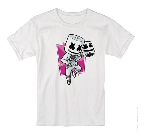 Remera Niño Marshmello + Fortnite