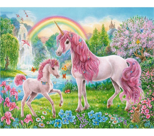Pintura Numerada Unicórnios Mágicos_p2